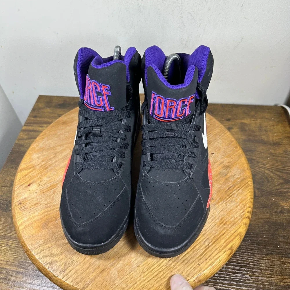 Nike Air Force 180 High Black Court Purple Rave Pink 537330-017 Mens 7.5 Sneaker